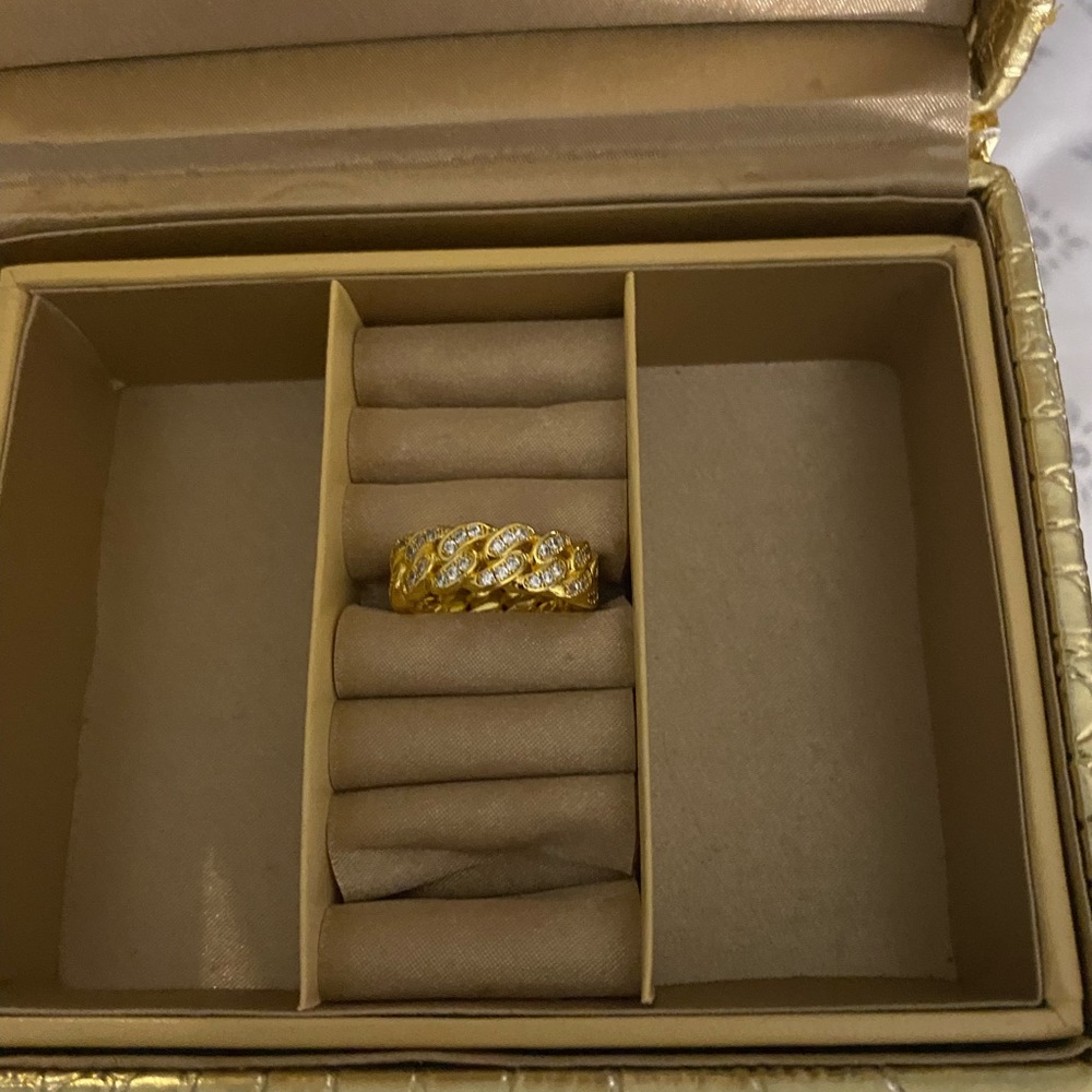 Gold Tone Heavy Ring